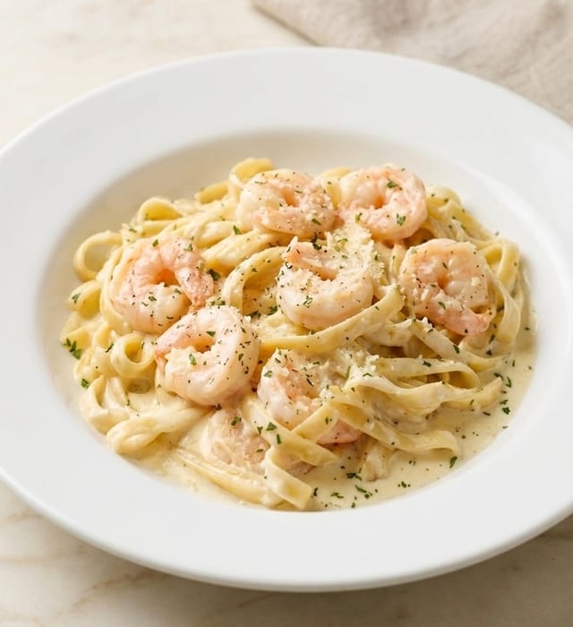 Shrimp Fettuccine Alfredo